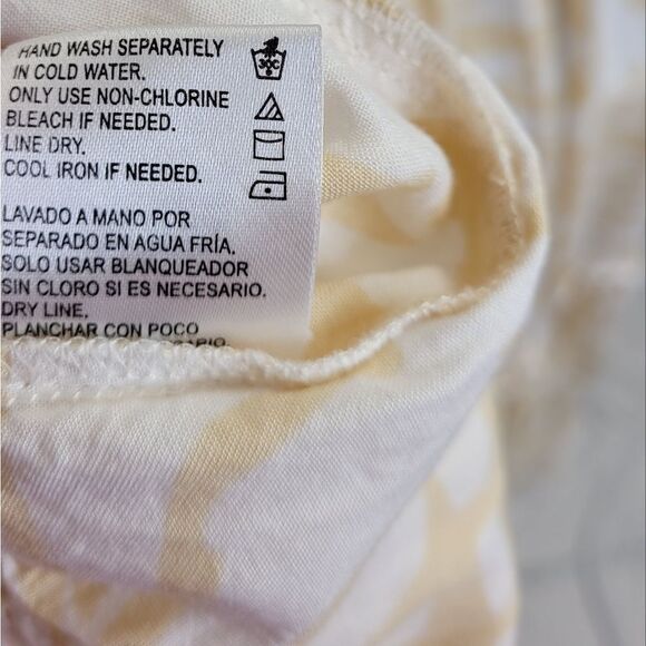 PATRONS OF‎ PEACE tiered cream and white seaside flowy midi dress S - Picture 7 of 14